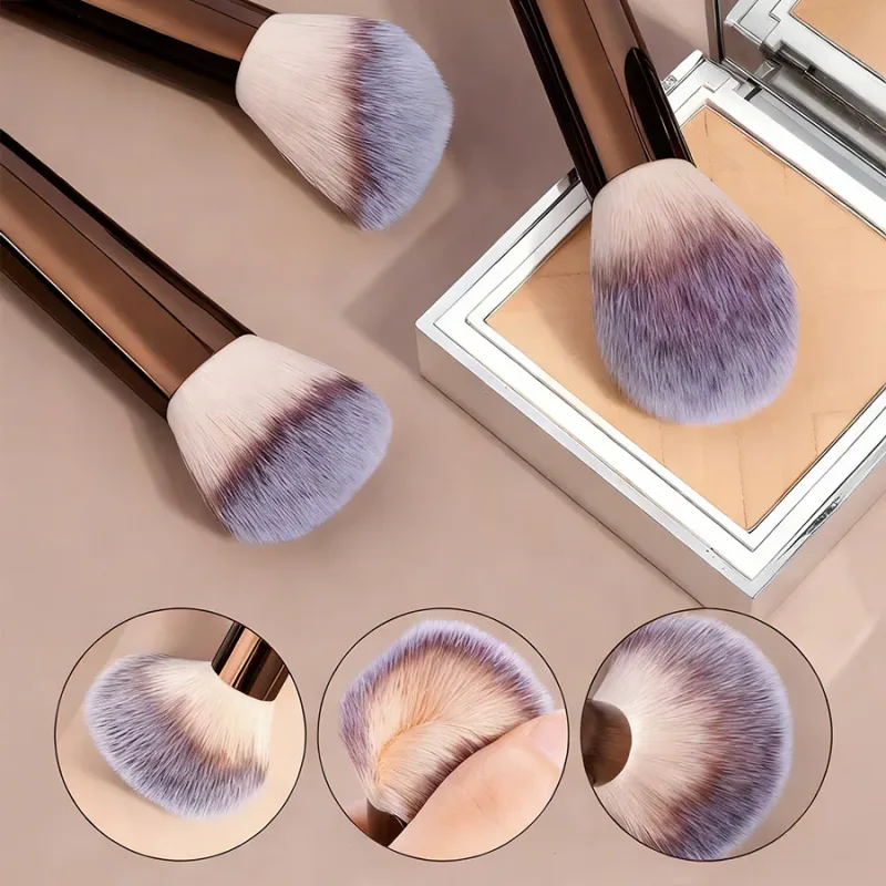 13 pcs Set Berus Makeup Bulu Padat Pemegang Aloi Aluminium Sesuai untuk Semua Jenis Kulit — image 3