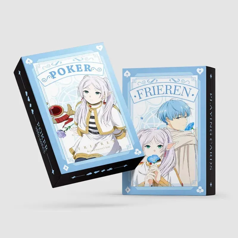 Jouet de Poker animé Frieren aux funérailles, cartes de jeu Frieren Himmel Cosplay, couverture rigide, cadeau de collection — image 3