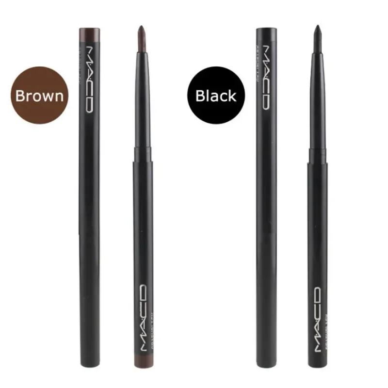 1 stk vandtæt sort brun glat eyeliner blyant Permanent makeup eyeliner pen Langtidsholdbar automatisk øjenmakeup værktøj — image 4