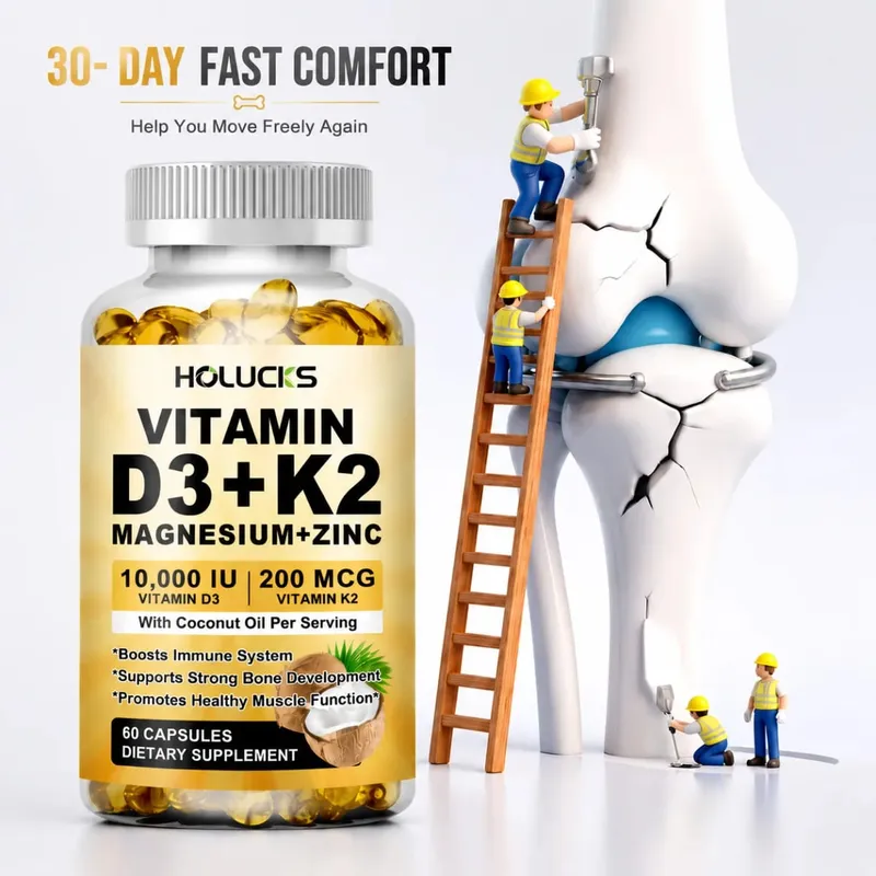 Nahrungsergänzungsmittel zur Unterstützung der Knochen- und Gelenkgesundheit mit Zink-Magnesium für Muskelwachstum, Herz, Wohlbefinden, Immunfunktion, Energie — image 1