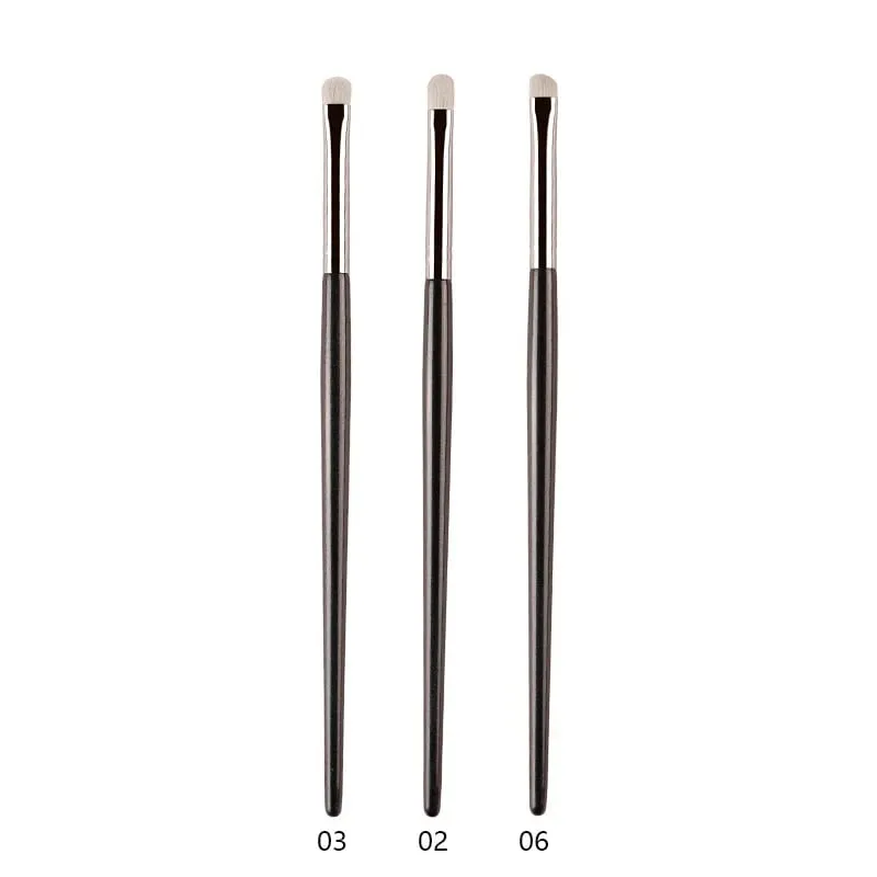1pc White Pony Hair Ombretto Pennelli per trucco Piccola sbavatura Precisione Piega Dettaglio Smussatura Ombretto Pennello per trucco Liner Labbro