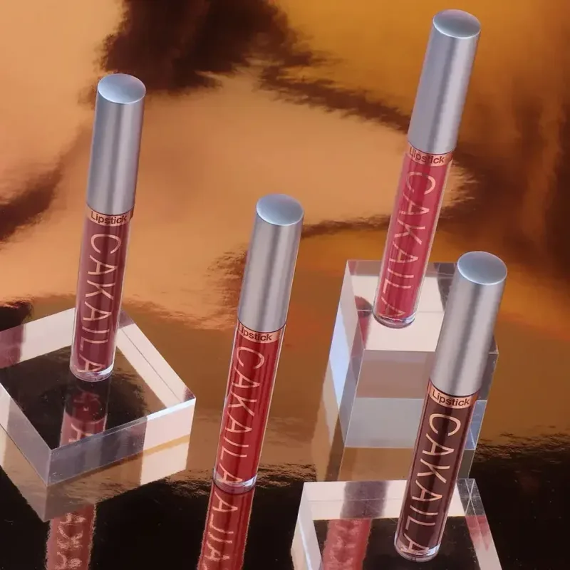 Lip Gloss Waterproof Matte Liquid Gincu Tahan Lama Baldu Lipgloss Tiub Tint Pigmen Bogel Kosmetik Makeup Bibir — image 5