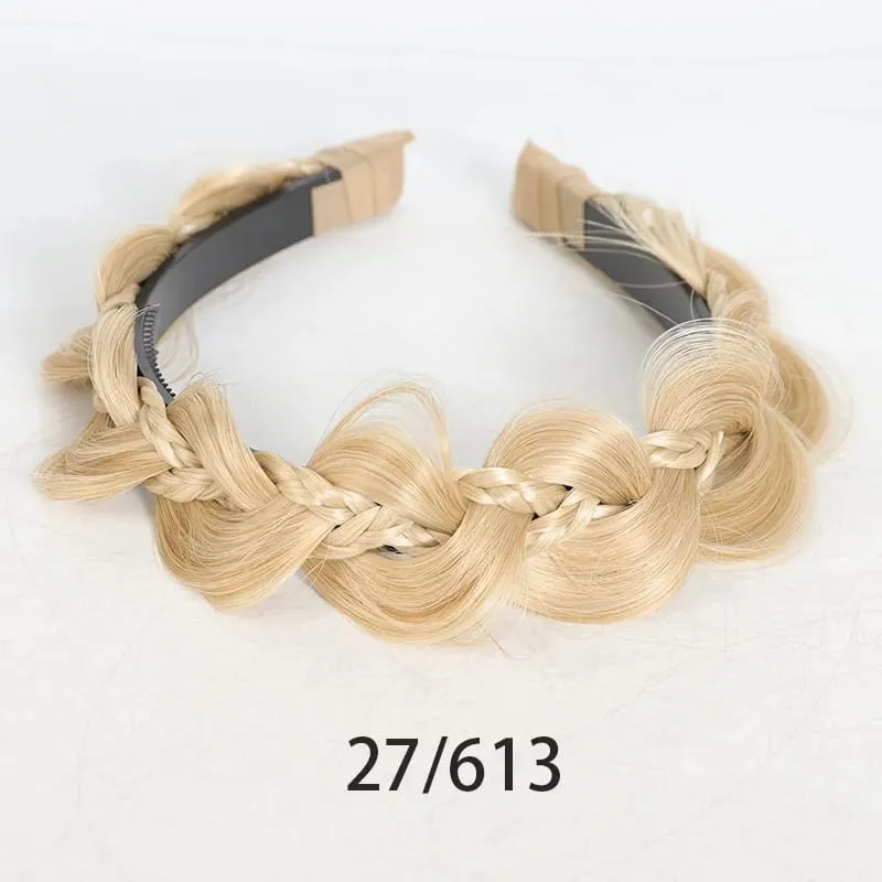 Twist Braid fejpánt szintetikus halcsontfonatos parókás fejpánt 1db csúszásmentes Twist Braid hajkarika hajkiegészítők női lányoknak — image 12