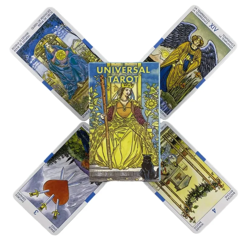 ไพ่ทาโรต์ของผู้ขับขี่สากล 78 สำรับ Oracle English Visions Divination Edition Borad เล่นเกม