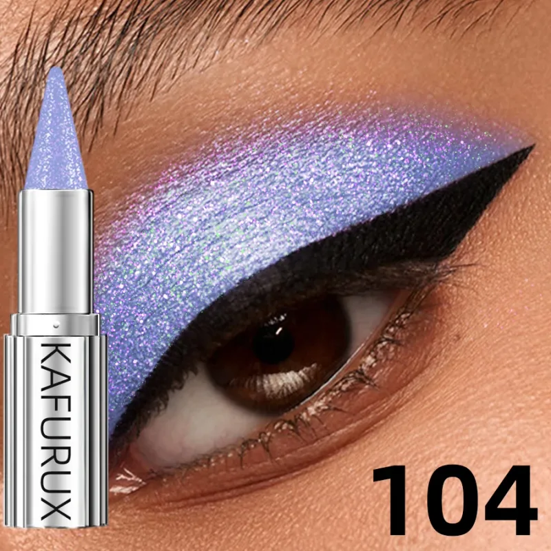 12 Colors Metallic White Black Purple Eyeshadow Pencil Glitter 1pc Liner Pen Highligter Long Lasting Blue Cream Eye Shadow — image 17