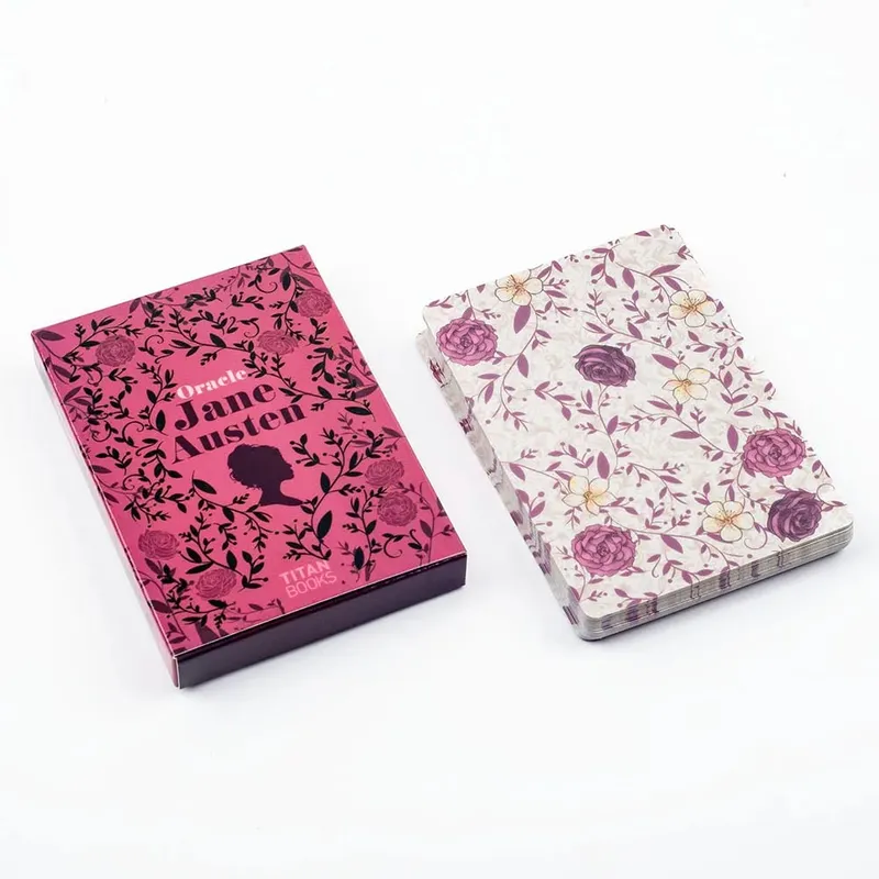 Jane Austen Oracle Deck 40 cartas Conjunto de adivinhação literária estilo regência cartas de tarô ilustração 10,3 * 7,3 cm — image 4