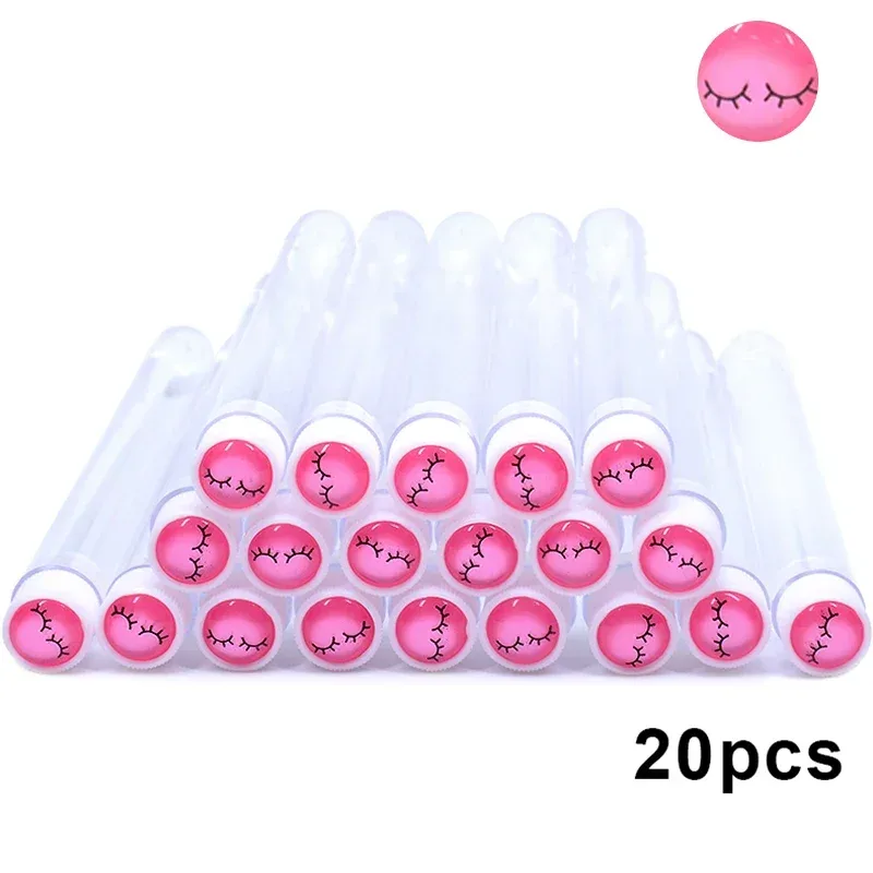 20pcs แปรงคิ้วแบบใช้ซ้ำได้ Tube แปรงขนตาแบบใช้แล้วทิ้งแปรงคิ้วพร้อม Eelash เจาะเรซิ่นแปรงแต่งหน้าแบบถอดเปลี่ยนได้ — image 6