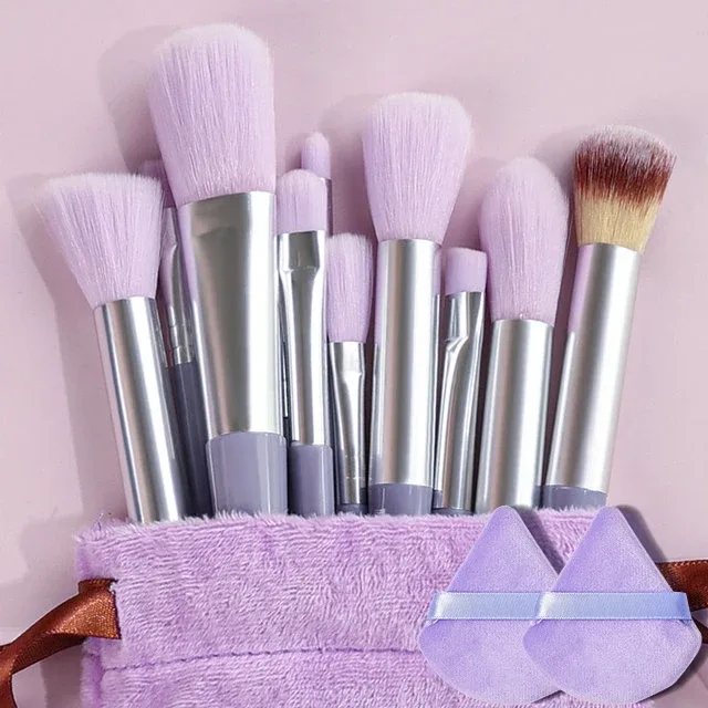 Professional 13PCS Makeup Brushes Set 2 Powder Puff Sponge for Cosmetics Foundation Blush Eyeshadow Blending Brush Beauty Tools — image 15