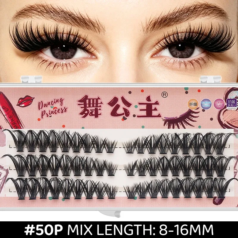 3 linhas diy grosso individual cluster extensões de chicote segmentado natural lash clusters estilo olho auto-enxerto cílios maquiagem — image 10