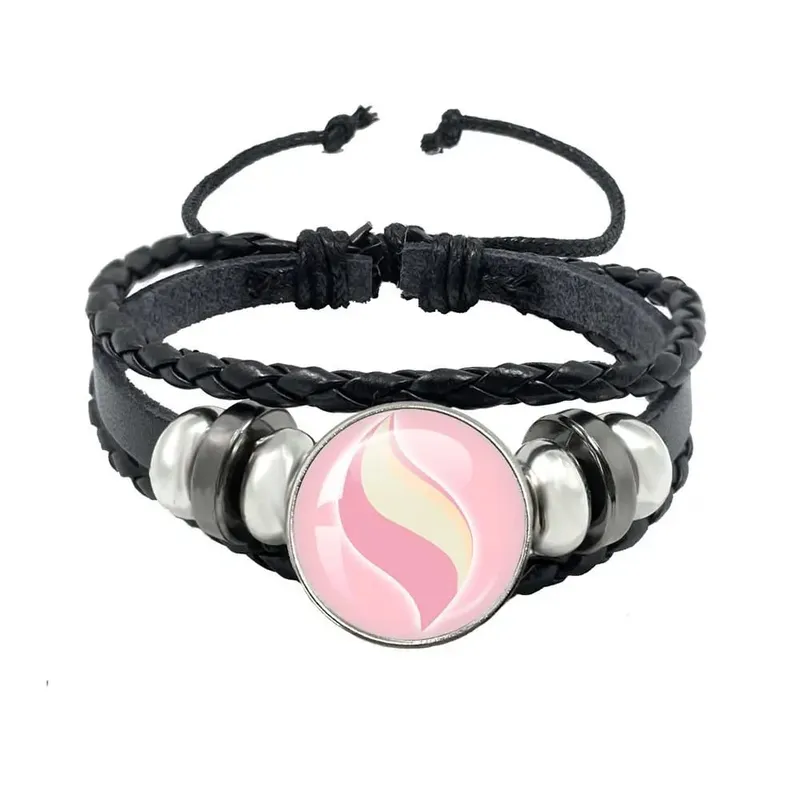 Llavero Pokémon Mega Stone, periférico de animé, creatividad, moda exquisita, hebilla de cuerda de cuero negro, tendencia — image 27