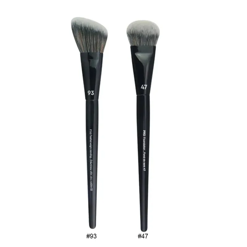 2pcs/set Pro Black Makeup Brushes Synthetic hair Powder Eye Shadow Smudge Highlight Foundation Airbrush Diffuser Make Up Brush — image 8
