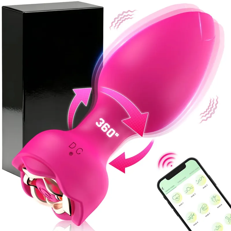 Drahtlose Steuerung 360° Rotation Wackelvibrator Butt Plug für Männer Prostatamassagegerät Homosexuell Analvibrator Analplug Erwachsene Sexspielzeug — image 8