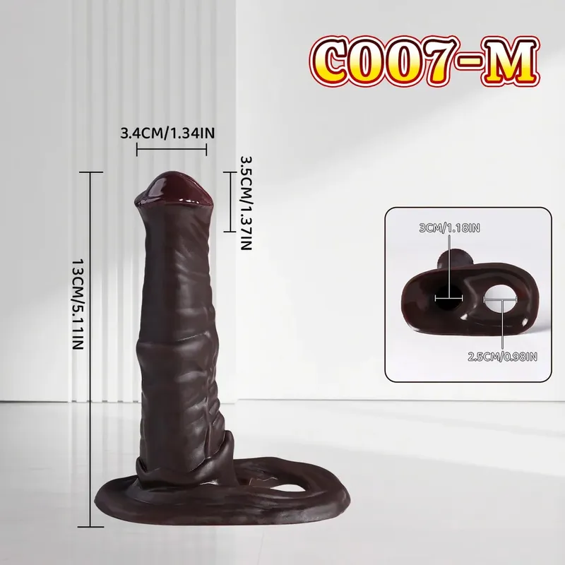 Wiederverwendbare Silikon Kondom Erweiterung Penis Sleeve Extender Enhancer Penis Schwänze Abdeckung Erwachsene Sex Spielzeug Für Männer Frauen Sexuelle Werkzeuge — image 8