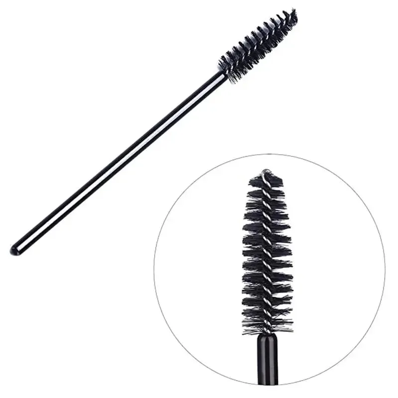 50/1000 Viên Dùng Một Lần Mi Bàn Chải Lông Mi Nối Dài Dụng Cụ Chải Lông Mày Mascara Hoa Dây Applicator Spoolers Dụng Cụ Trang Điểm — image 4