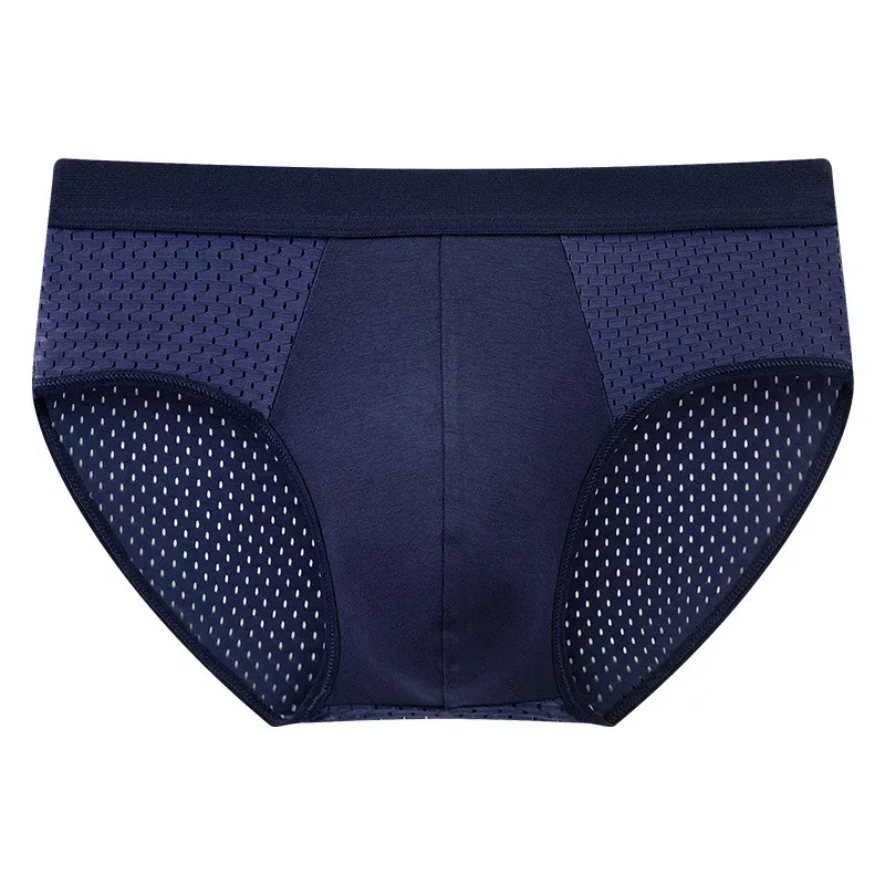 Sous-vêtements pour hommes, culotte triangulaire fine et respirante, slip en soie glacée, en maille, pantalon d'angle carré Sexy pour Shorts, 1/4 pièces — image 26