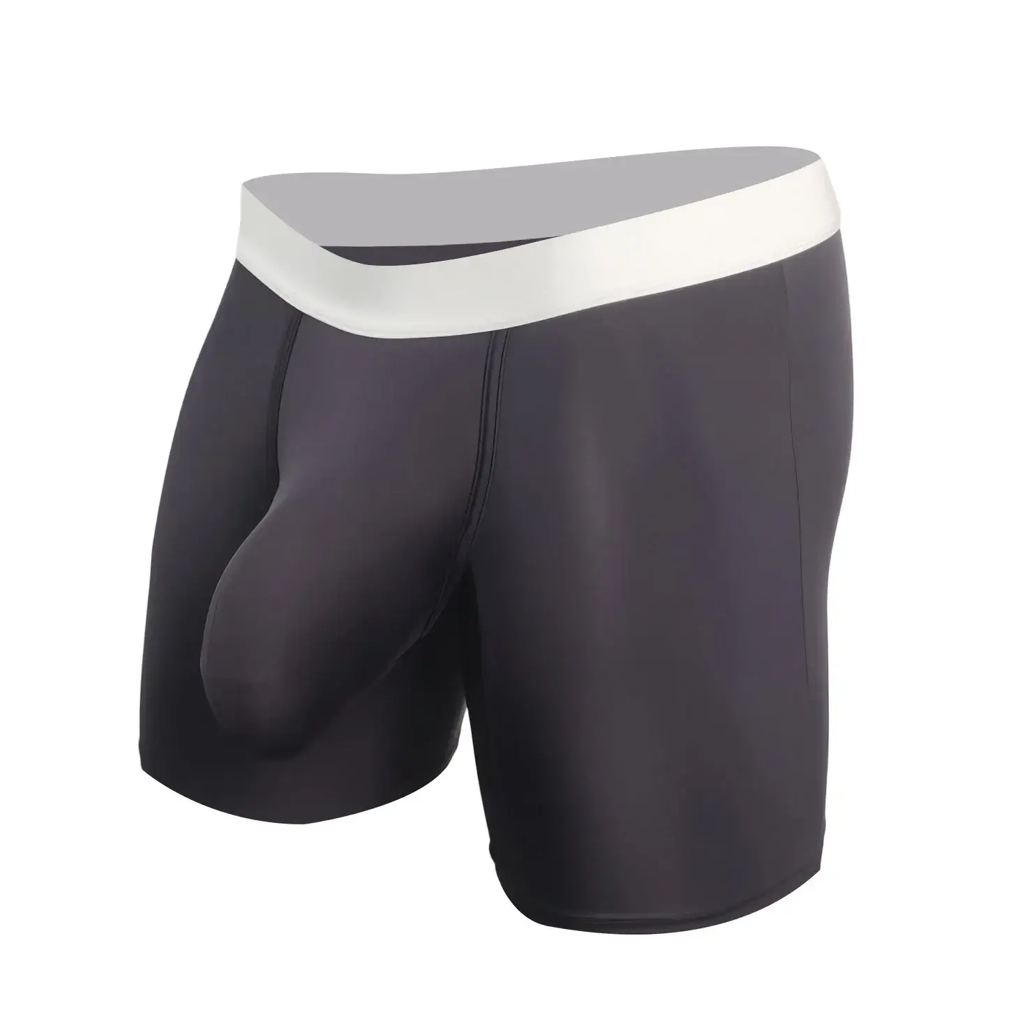 Herren-Boxershorts aus Eisseide, tiefer U-Konvexbeutel, atmungsaktiv, kühl, schnell trocknend, Sport-Laufunterwäsche, Anti-Scheuern, nahtlose Unterhose — image 11