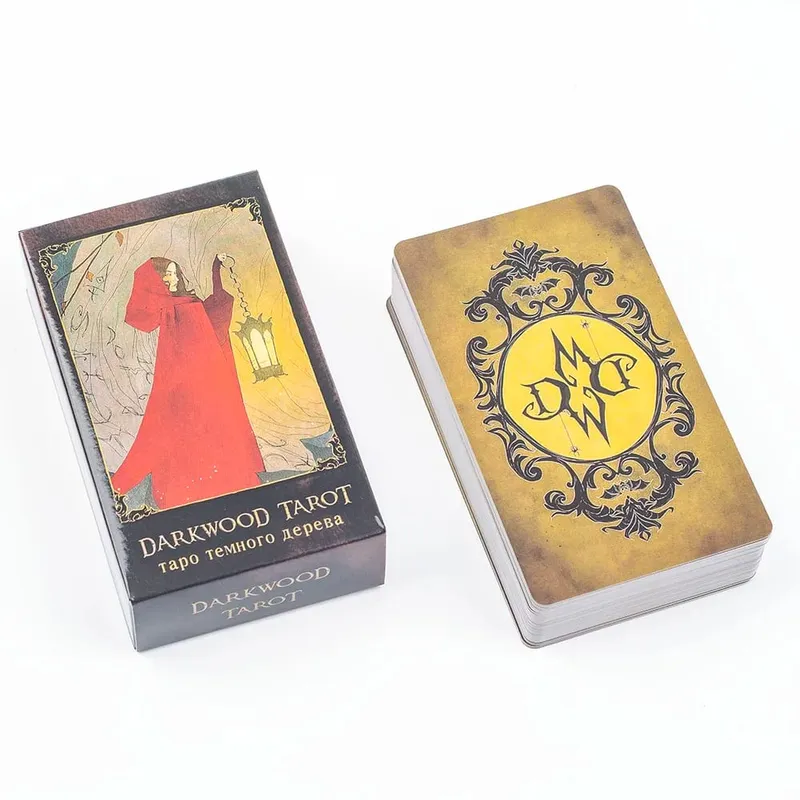 Jeu de Tarot en bois sombre, 78 cartes, Visions russes, édition Divination, jeux de société, 10,3x6cm — image 3
