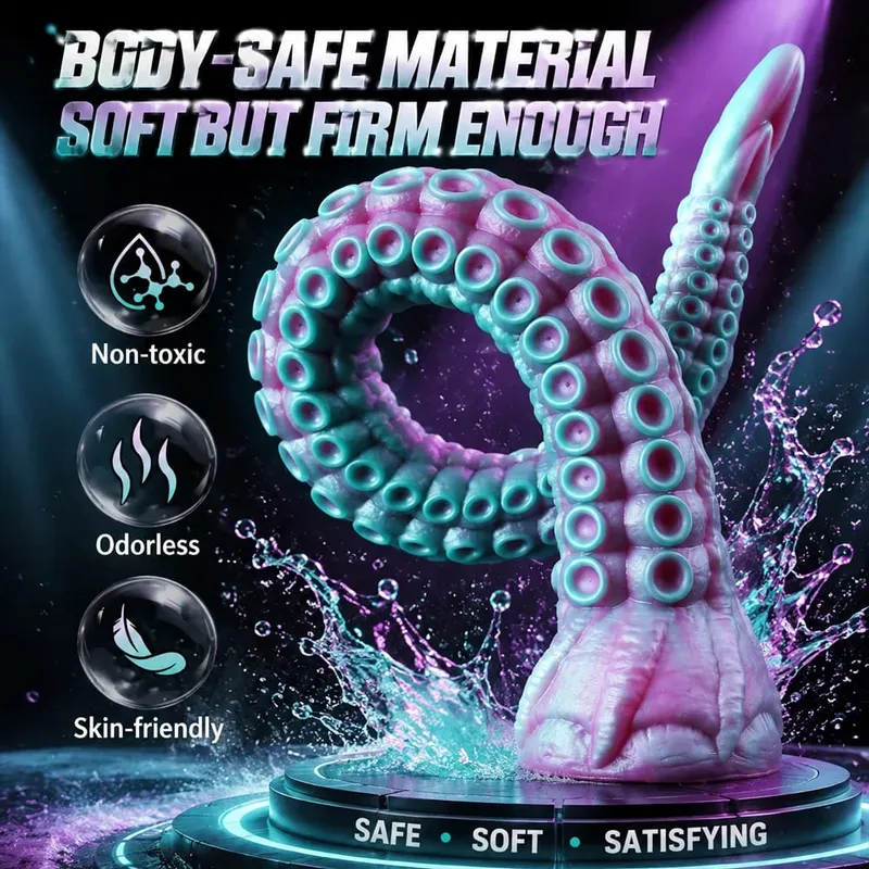 Fantasia tentáculo vibrador de silicone macio plugue anal massageador de próstata enorme pênis falso estimulação do ponto g masturbador brinquedos sexuais adultos — image 5