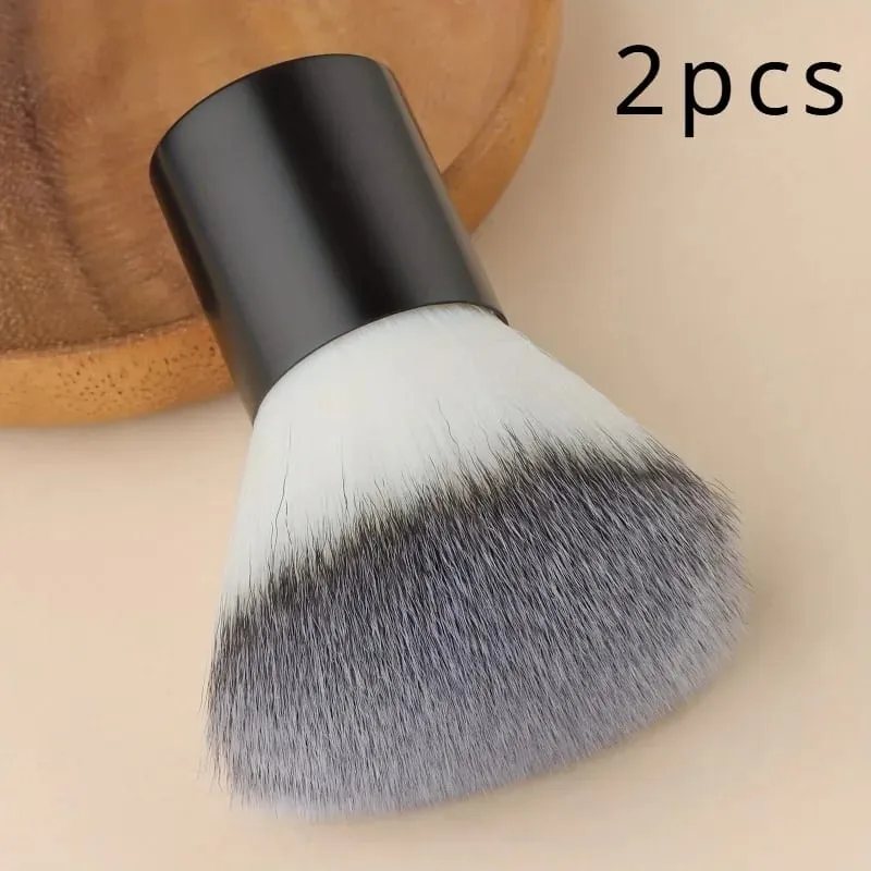 Fluffy Kabuki Brush Brush Makeup for Perfect Foundation Bronzer Highlighter and Blush Εφαρμογή — image 7