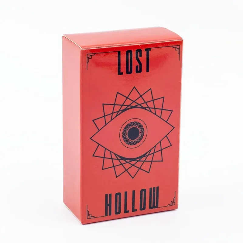 Set da gioco da 80 carte dei Tarocchi Lost Hollow con guida - Bordi dorati rossi Perfetto per feste di famiglia Dimensioni compatte 10,3x6 cm — image 3