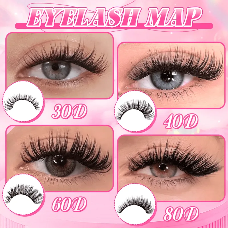 ขนาดใหญ่ความจุ 123/800PCS Eyelash Extension Kitใช้งานง่ายแม้สำหรับผู้เริ่มต้นนุ่มหนาหนาแน่นธรรมชาติdramatic Eyeดู — image 4