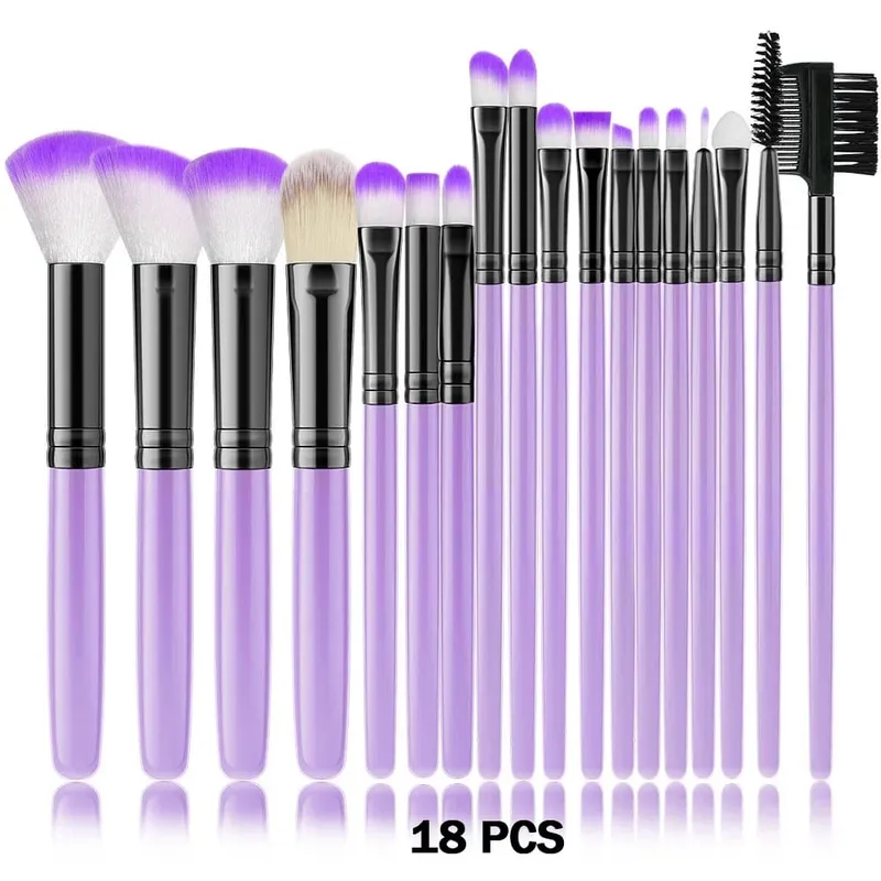 Nyt 10/32 STK Makeup Børster Sæt Soft Fluffy Powder Foundation Contour Blush Concealer Øjenskygge Blending Highlighter Beauty Tool — image 19