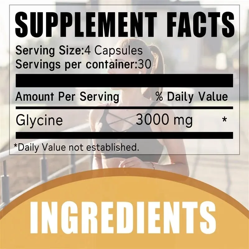 Glycine Supplement - Promotes Restful Sleep Supports Cognitive Function Emotional Balance and Neurological Health