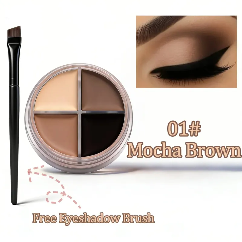 Kit crema eyeliner a prova di sbavature Herorange Trucco occhi multiuso per principianti