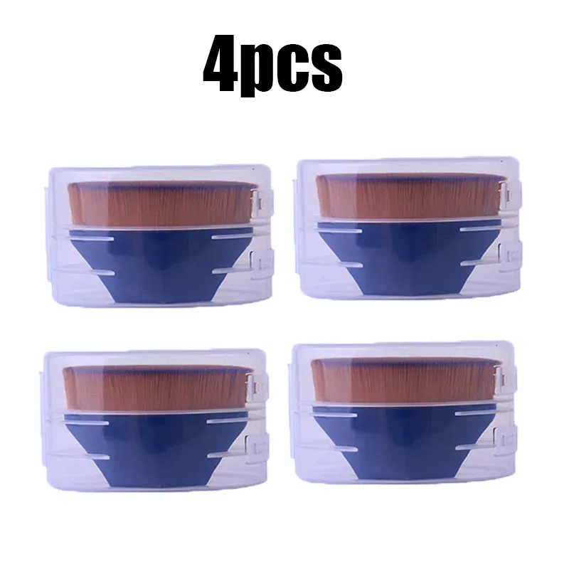 1/2/3/4pcs Berus Solekan Bedak Kecantikan Berus Pemerah Muka Berus Mudah Alih Profesional Kosmetik Solekan Alas Lembut — image 9