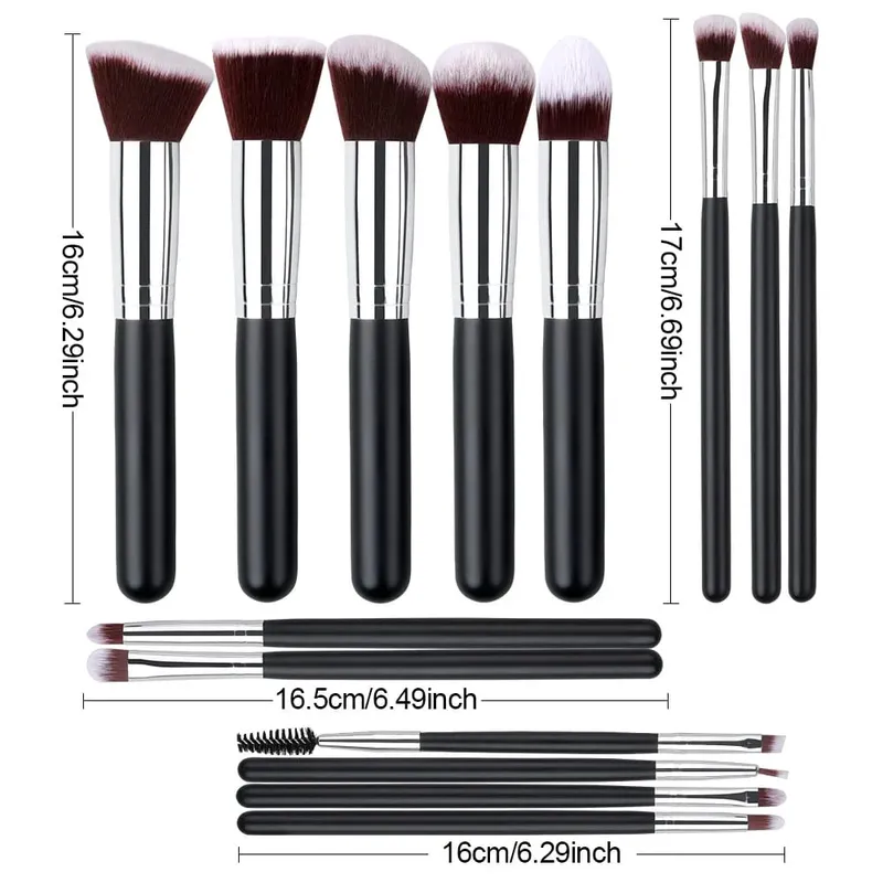 Profesionální sada štětců na make-up 14/16 kusů Měkký nadýchaný štětec pro tvarování kontur Kosmetické nástroje pro krásu obličeje — image 6