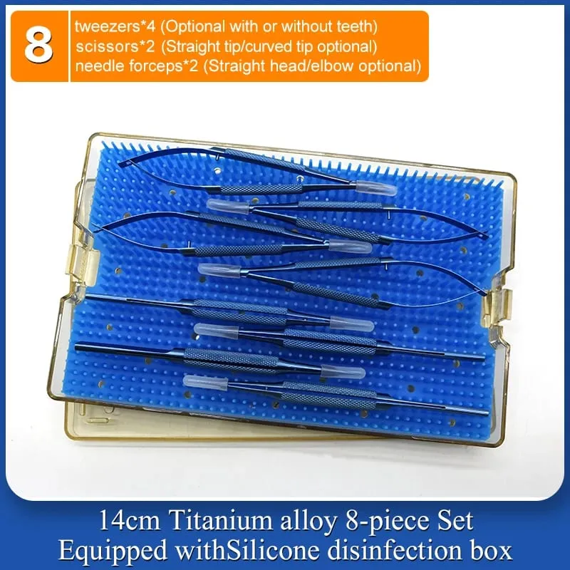 4 Pieces/set Of Ophthalmic Microsurgery Instruments 12/16/18cm Scissors+Needle Holder+tweezers Stainless Steel Surgical Tools — image 8