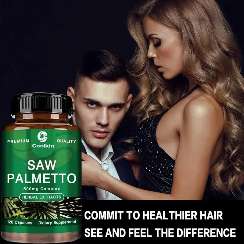 Saw Palmetto - Urinary Health DHT Blocker and Prostate Support Supplement Prevents Hair Loss