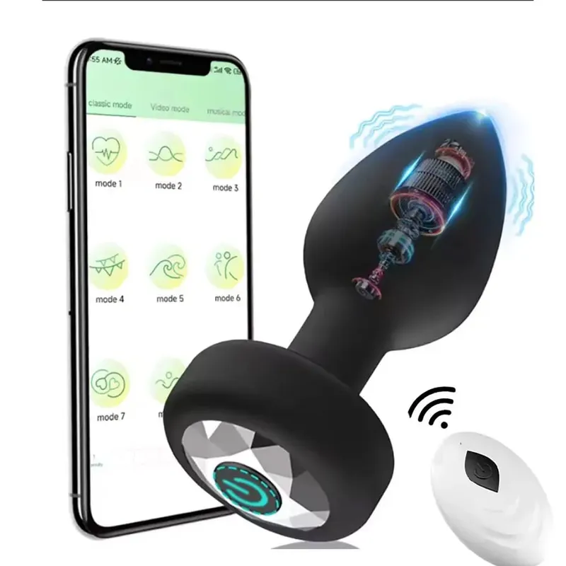 10 velocità Plug anale vibratore telecomando butt plug uomini massaggio prostatico masturbatore femminile giocattoli adulti del sesso per le donne uomini gay — image 1