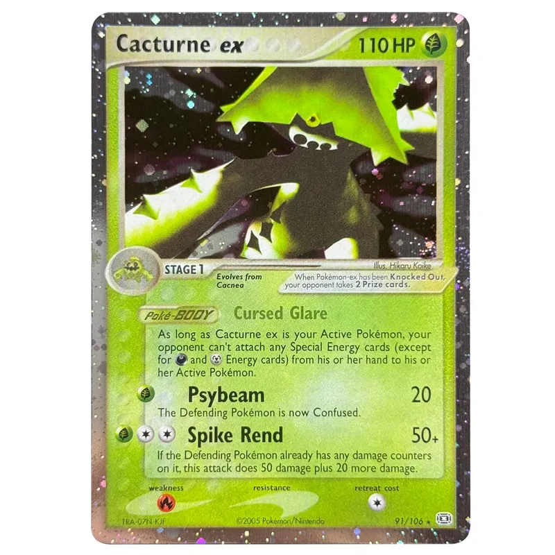 Proxy Cards Holographic Emerald Cacturne Rayquaza Hidden Legends Kyogre Crystal Guardians Alakazam Star Flareon Metagross — image 23