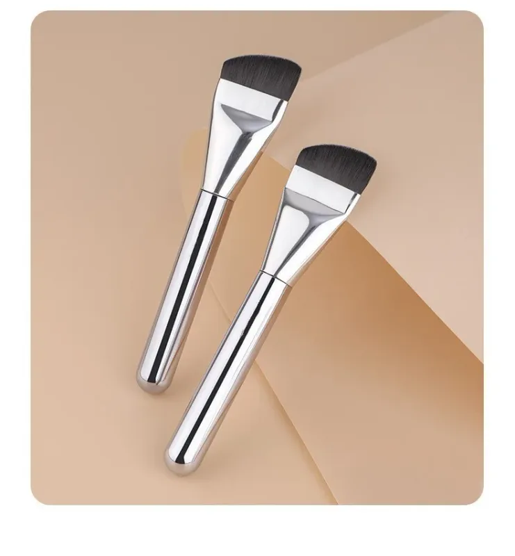 1 stk Flat Thin Foundation Makeup Brushes Fine Liquid Foundation Makeup Brush BB Cream Mask applikator Ansigts kosmetiske værktøjer — image 8