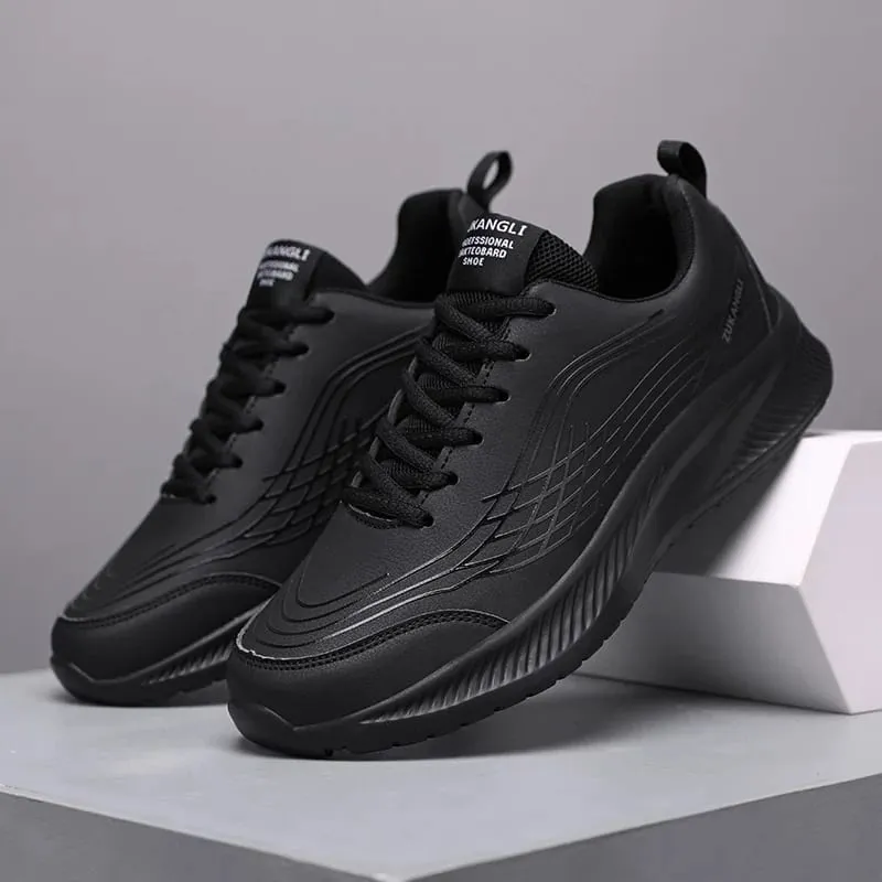 Taglia 38-47 Scarpe da ginnastica con piattaforma di alta qualità Scarpe da corsa nere da uomo Scarpe da ginnastica impermeabili Scarpe sportive da passeggio resistenti all'usura — image 5