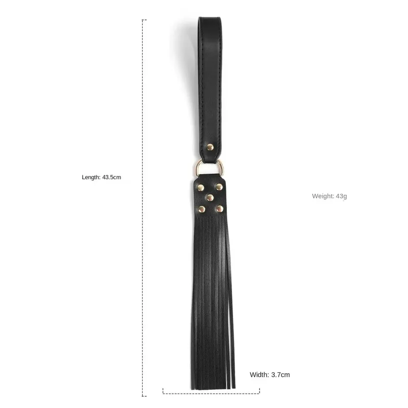 Slave Roleplay Set Leather Handcuffs Ankle Cuffs Ball Gag Mask Whip Collar Leash Sex Toys for Women Couples BDSM Bondage Kit — image 17