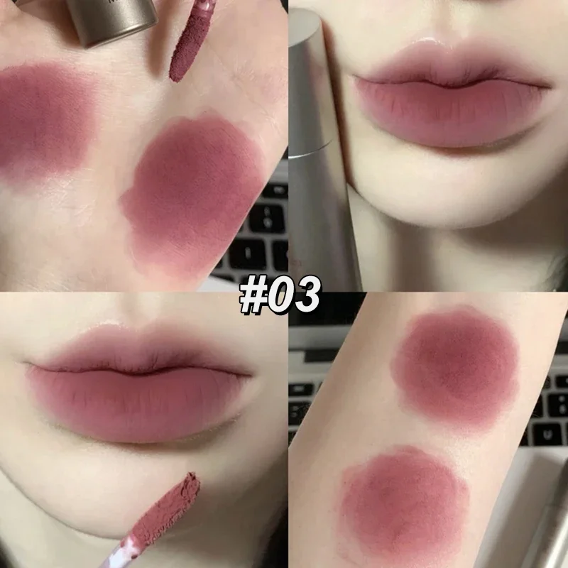 6 Color Long-Lasting Waterproof Matte Velvet Lip Gloss Mist Liquid Matte Lipstick Non-stick Cup Lip Glaze Lip Makeup Cosmetics — image 10
