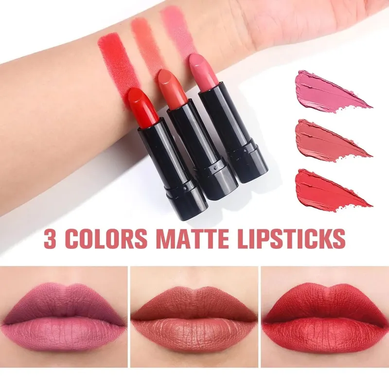 ชุดแต่งหน้า All-in-One Color Spirit Professional Matte Shimmer อายแชโดว์ลิปสติกบลัชออนกันน้ำพร้อมแปรง Mirror Case — image 4