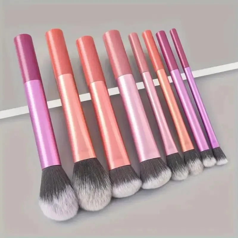 8pcs Makeup Brush Kit Soft Synthetic Hair Make Up Brushes Foundation Blush Eyeshadow Cosmetic Makeup Tools — image 2