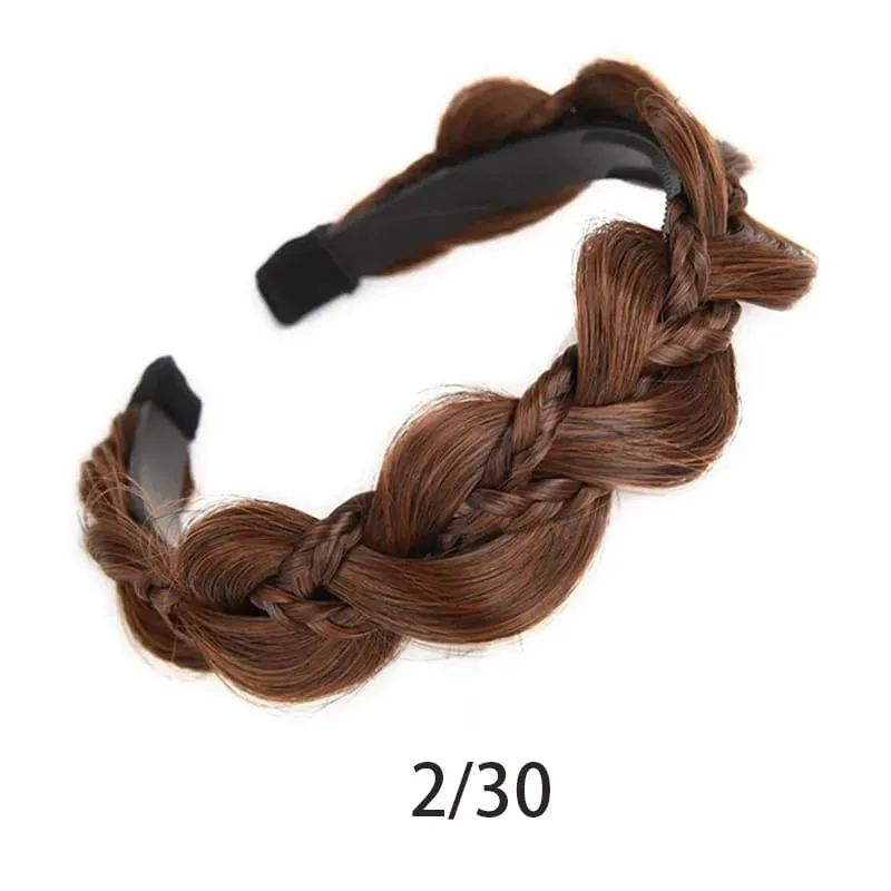Twist Braid fejpánt szintetikus halcsontfonatos parókás fejpánt 1db csúszásmentes Twist Braid hajkarika hajkiegészítők női lányoknak
