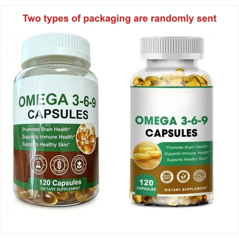 Plant-Based Omega 3-6-9 Softgels Natural Dietary Supplement Supports Skin Eye & Overall Health 100% Vegan Sourced 120 Softgels — image 6