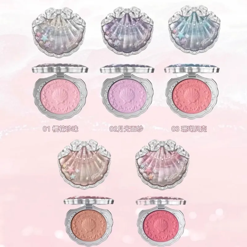 סט איפור Flower Knows Jewel Collection פלטת צלליות סומק ליפ גלוס תיק איפור מט זוהר שימר ערכת צלליות