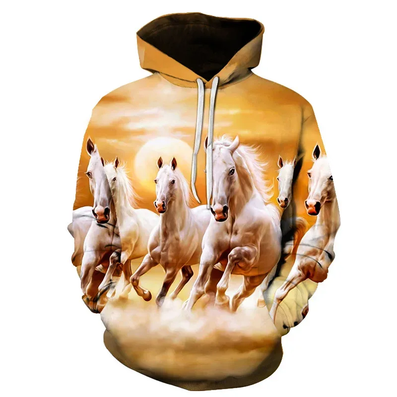 Horse Win Instant Success 3D Print Hoodies Interesting implication Animal Design Men Women Streetwear Pullover Casual Sweatshirt — image 47