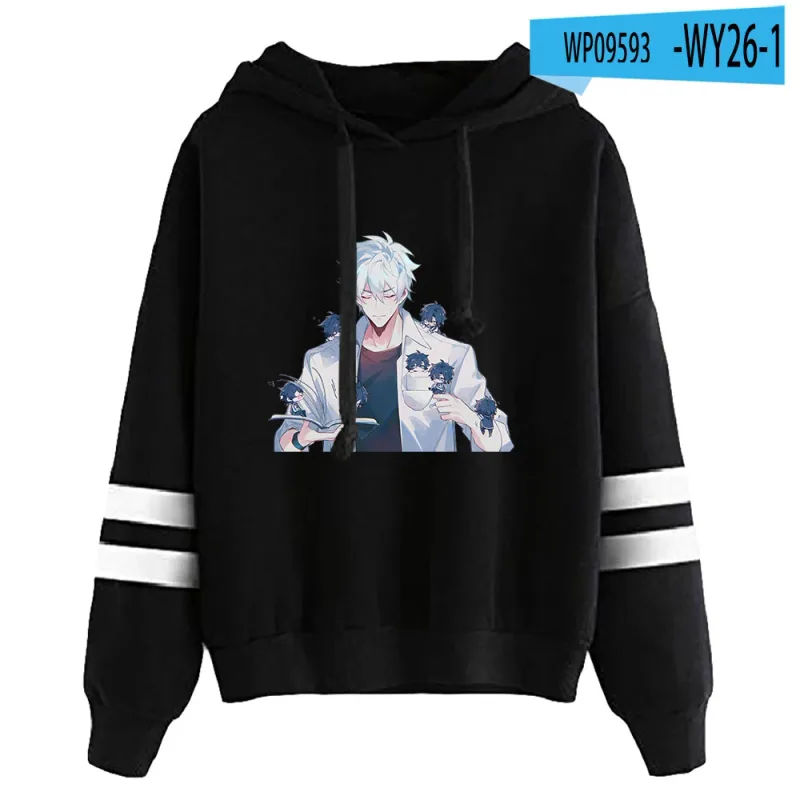 Link Click Anime Hoodie Unisex Pocketless Parallel Bars Sleeve Sweatshirts Women Men Hoodies Harajuku Streetwear Fashion Clothes — image 1