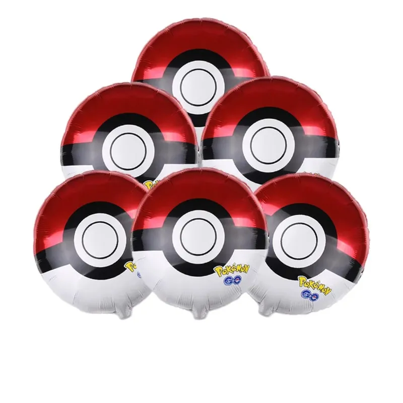 Pokemon Birthday Party Disposable Party Plates Pikachu Theme Tablecloth Character Balloon Birthday Decoration Baby Shower Suppli