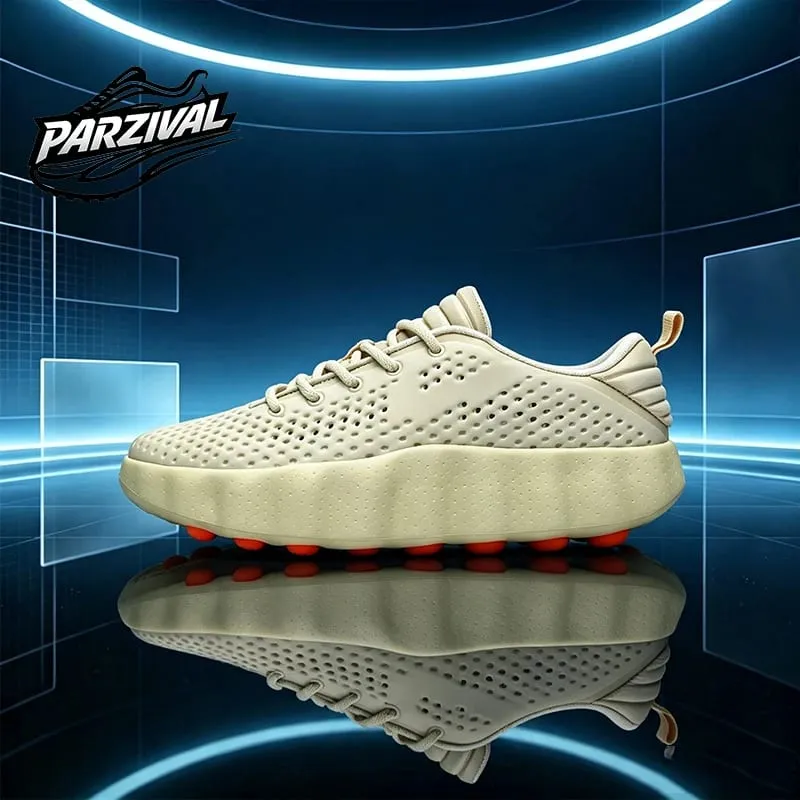 Chaussures de course d'été respirantes pour hommes et femmes, baskets de Sport à plateforme absorbant les chocs, antidérapantes, à la mode, décontractées, de marche — image 5