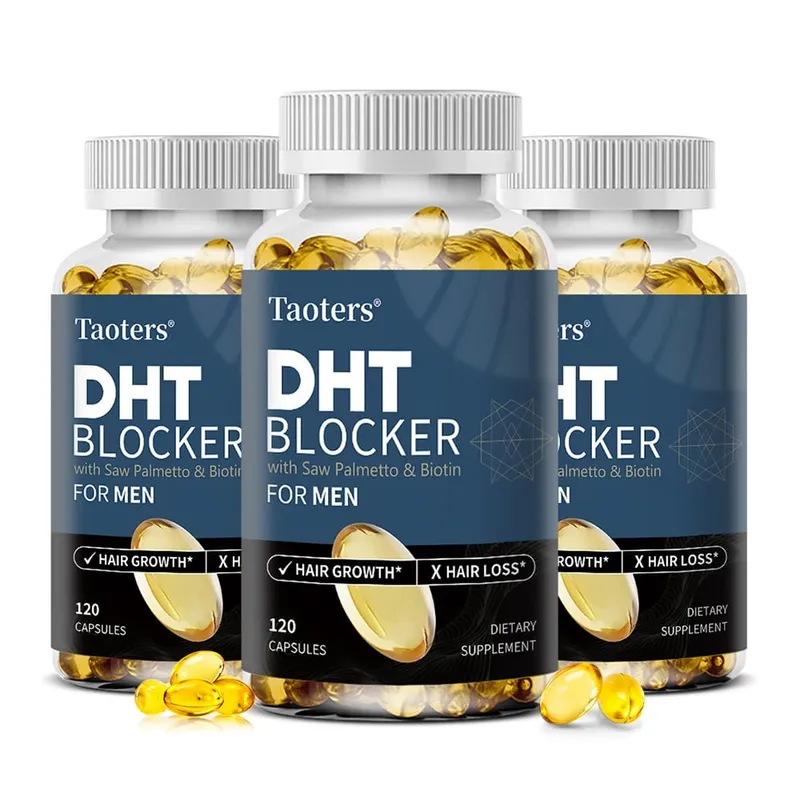 DHT-Blocker-Haarwachstumsergänzungsmittel mit Sägepalme, unterstützt dickeres Haar, reduziert Ausdünnung und Haarbruch und fördert die Gesundheit der Kopfhaut — image 11