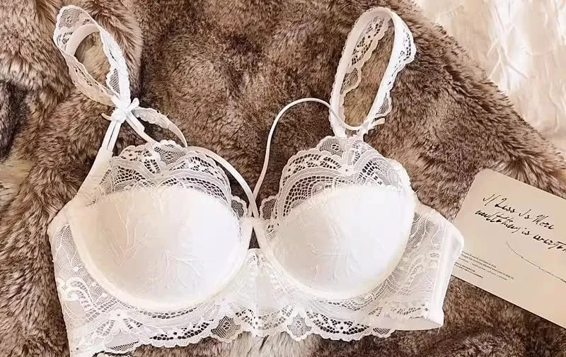 Bralette Renda Dapat Disesuaikan untuk Set Bra Dada Kecil Tali Dapat Dilepas & Bantalan Tipis Kawat Lembut Nyaman Pakaian Dalam Anak Perempuan Muslim — image 9