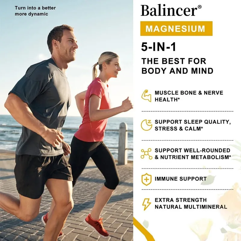 Gotas líquidas de glicinato de magnesio 500 mg Suplemento complejo para el sueño Energía nerviosa Músculo Hueso Calma y digestión 2 onzas líquidas — image 3